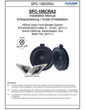 Alpine SPC-106CRA2 Einbauanleitung