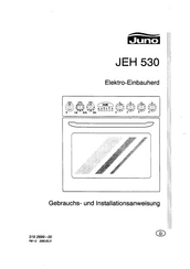 JUNO JEH 530 Gebrauchs- Und Installationsanweisung