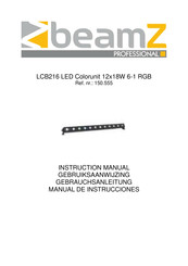 Beamz LCB216 LED Colorunit 12x18W 6-1 RGB Gebrauchsanleitung