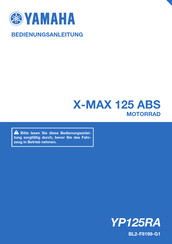 Yamaha X-MAX 125 ABS 2018 Bedienungsanleitung