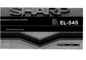 Sharp EL-545 Bedienungsanleitung