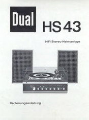 Dual HS 43 Bedienungsanleitung