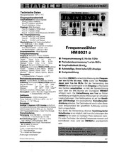 Hameg HM 8021-2 Bedienungsanleitung