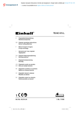 EINHELL RT-SC 570 Originalbetriebsanleitung