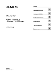 Siemens SIMATIC NET CP 5614 A3 Betriebsanleitung