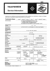 Telefunken M 300 Serviceinformation