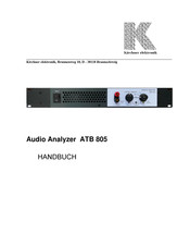 KIRCHNER ATB 805 Handbuch