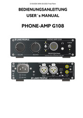 Lake People PHONE-AMP G108 Bedienungsanleitung