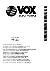 VOX electronics VT-1630 Bedienungsanleitung