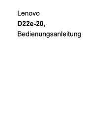 Lenovo D22e-20 Bedienungsanleitung