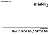 Märklin MaK G1700 BB Bedienungsanleitung
