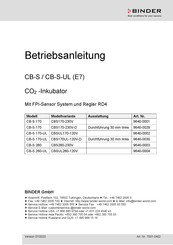 Binder CB-S 260 Betriebsanleitung