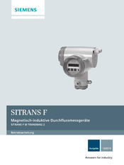 Siemens SITRANS F M Transmag 2 Betriebsanleitung