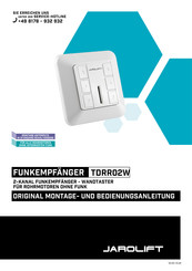 JAROLIFT TDRR-02W Original Montage- Und Bedienungsanleitung