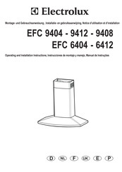 Electrolux EFC 9404 Montage- Und Gebrauchanweisung