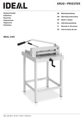 Krug+Priester IDEAL 4305 Betriebsanleitung