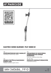 Parkside PUV 2000 B1 Originalbetriebsanleitung