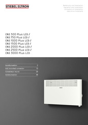STIEBEL ELTRON CNS 750 Plus LCD Bedienung Und Installation