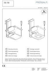 Pressalit R7865 Bedienungsanleitung