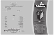 Fellowes POWERSHRED P-58Cs Bedienungsanleitung