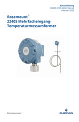 Emerson Rosemount 2240S Kurzanleitung