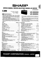 Sharp VZ-2000E Serviceanleitung