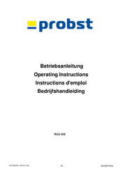 probst RGV-9/9 Betriebsanleitung