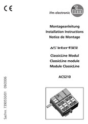 IFM Electronic AS interfoce AC5210 Montageanleitung