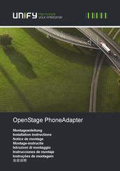 Unify PhoneAdapter Montageanleitung