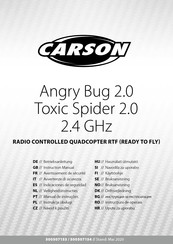 Carson Angry Bug 2.0 Toxic Spider 2.0 2.4 GHz Betriebsanleitung