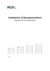 Hoypower Hoyhome HV 19 Serie Installation / Benutzerhandbuch