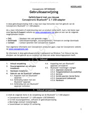 Conceptronic CBT200NANO Benutzerhandbuch