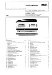 Grundig Dt 2600 Serie Service Manual