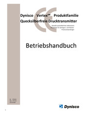 Dynisco Vertex Serie Betriebshandbuch