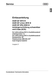Audi 4M0.092.157 Einbauanleitung