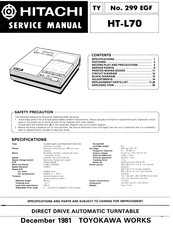 Hitachi 299 EGF Servicehandbuch
