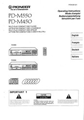 Pioneer PD-M550 Bedienungsanleitung