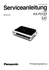 Panasonic KX-P2123 Serviceanleitung