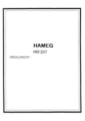 Hameg HM 207/2 Bedienungsanleitung