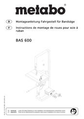 Metabo BAS 600 Montageanleitung