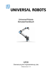 Universal Robots UR30 Benutzerhandbuch