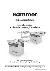 Hammer K3 winner Bedienungsanleitung