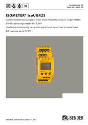 Bender ISOMETER isoUG425 Kurzanleitung