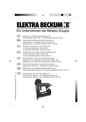 Elektra Beckum Kombi 50 Betriebs- Und Wartungsanleitung