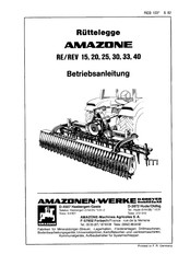 Amazone REV 30 Betriebsanleitung