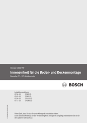 Bosch CF80-1D Installationsanleitung