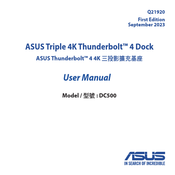Asus Triple 4K Thunderbolt 4 Dock Bedienungsanleitung