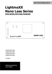 Lightmaxx Nano Lase B500 Bedienungsanleitung