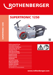 Rothenberger SUPERTRONIC 1250 Bedienungsanleitung