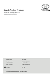 Toyota PZ457-J9567-00 Montageanleitung